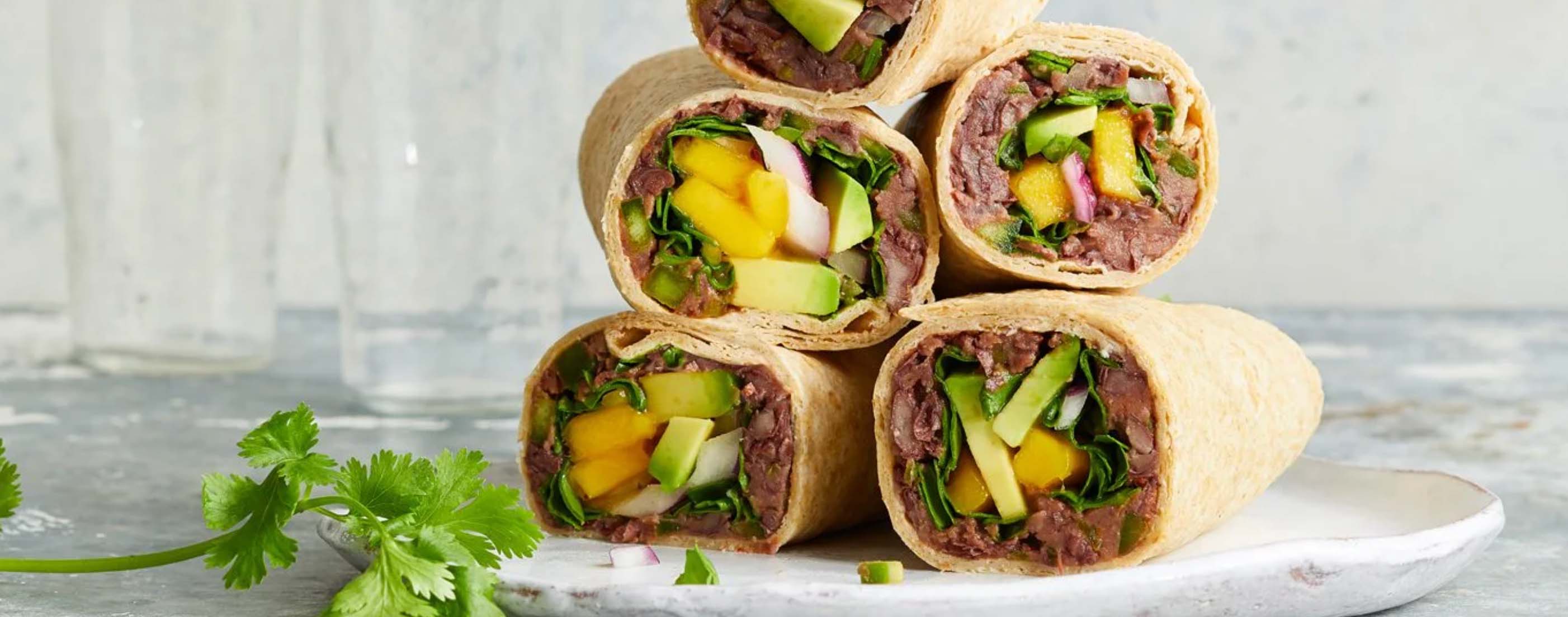 Black Bean Avocado Wraps